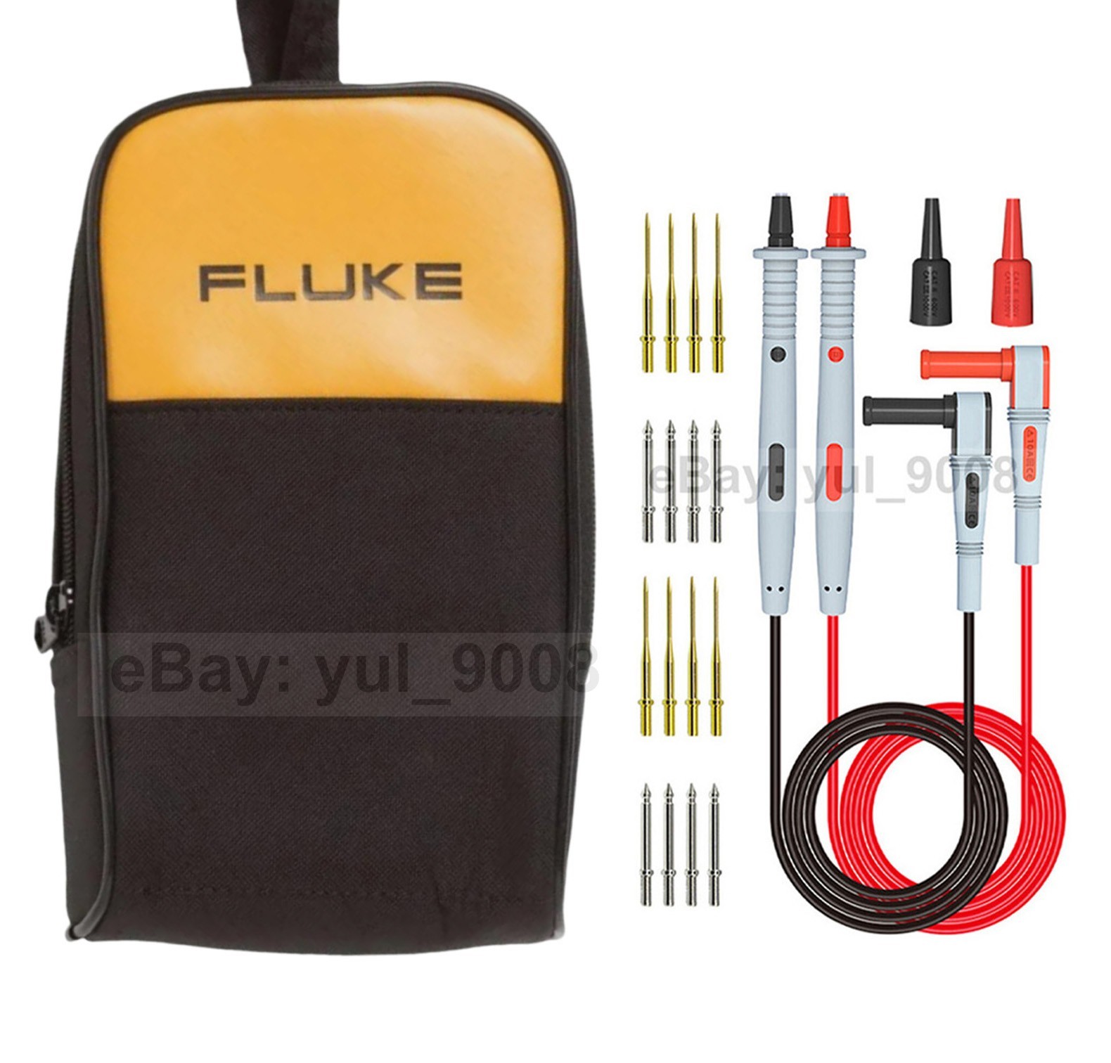 Automotive Test Lead Kit + FLUKE C25 Carrying Case for 187 189 87V 1503 1507 279