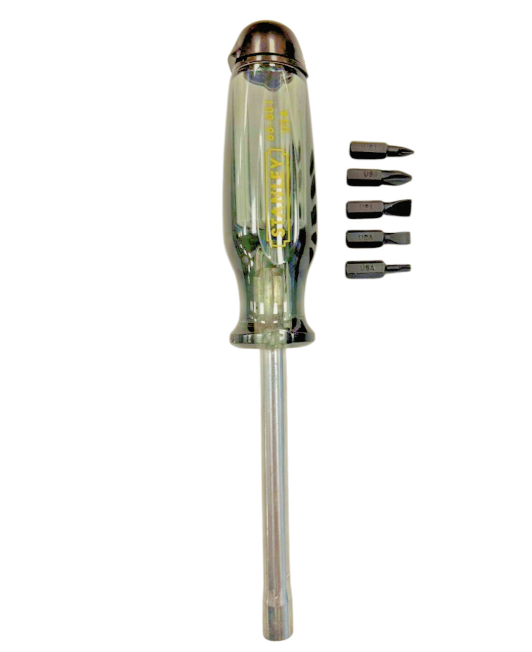 Vintage Stanley Workmaster 66-801 Magnetic Bit Screwdriver Made in USA, NOS