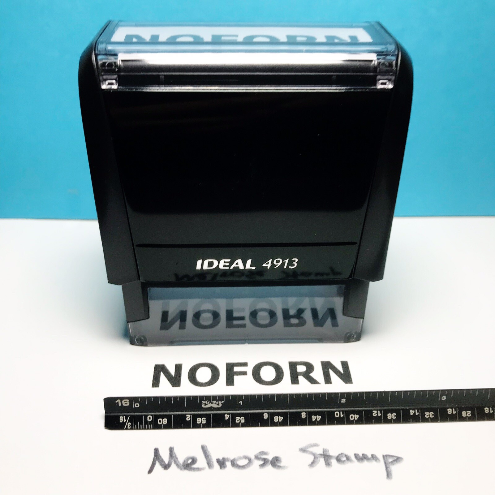 NOFORN Rubber Stamp Black Ink Self Inking Ideal 4913