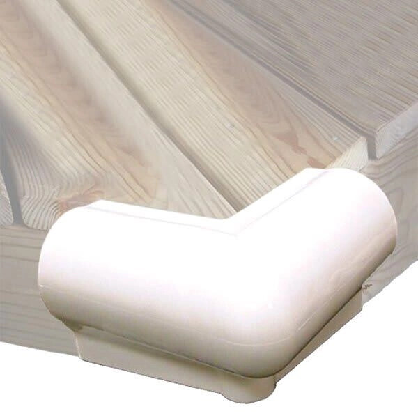 Taylor Made 90-Degree Vinyl Corner Bumper, 6"x6", White, #46015