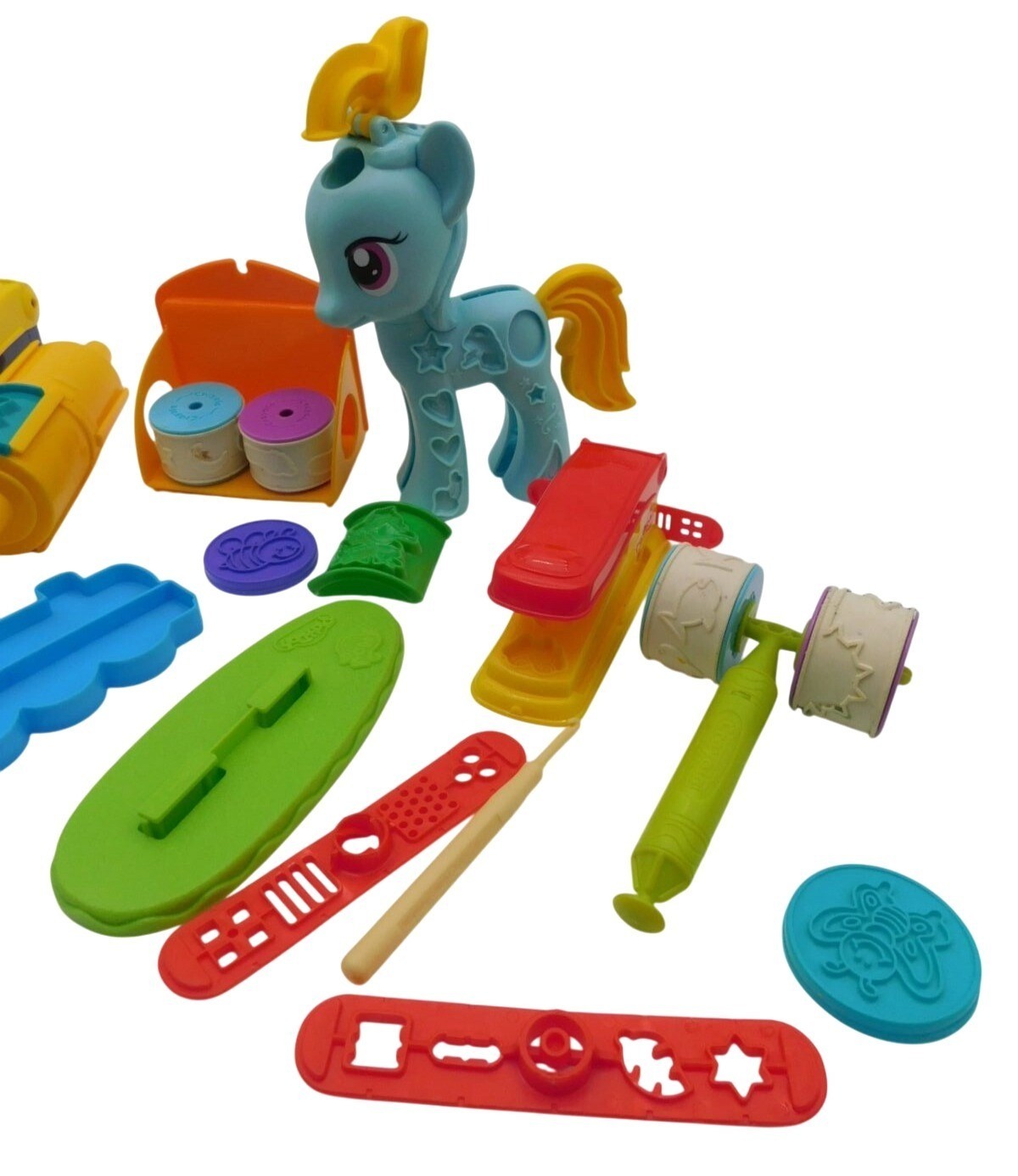 Large Lot of Play-Doh Plastic Toys Crayola My Little Pony Variety Scissors Stamp