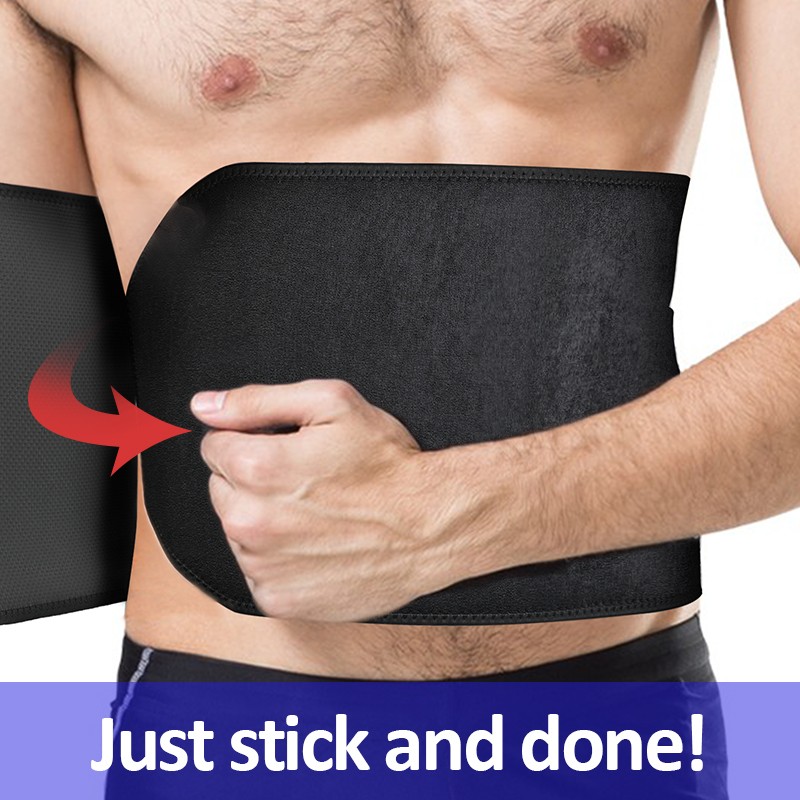 Men Waist Trimmer Belt Sweat Wrap Slimming Tummy Stomach Weight-Loss Fat Burner