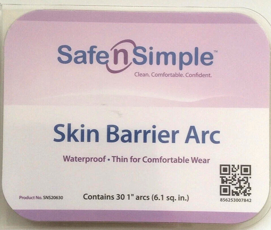 30 Pcs Safe N Simple SNS20630 Ostomy Skin Barrier Arc Exp 11/2026-28