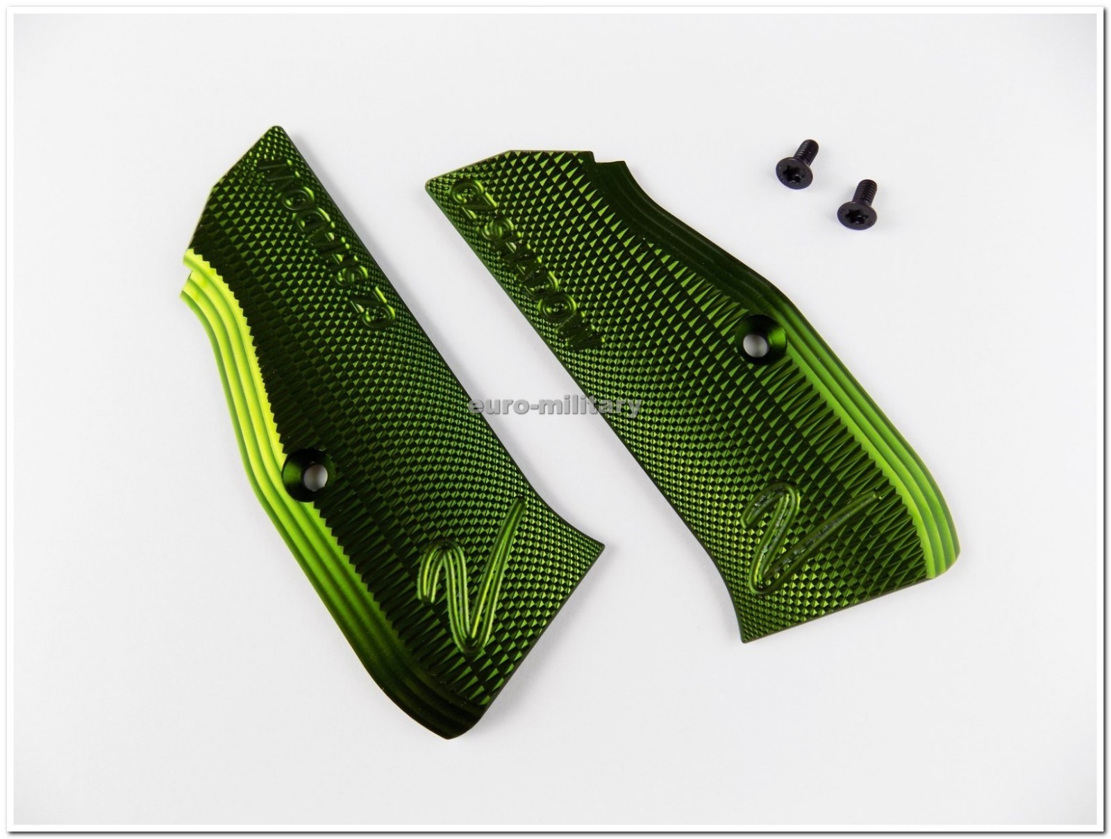 CZUB® Original CZ SHADOW 2 Grips - High Quality Hard Elox - Factory New - Green