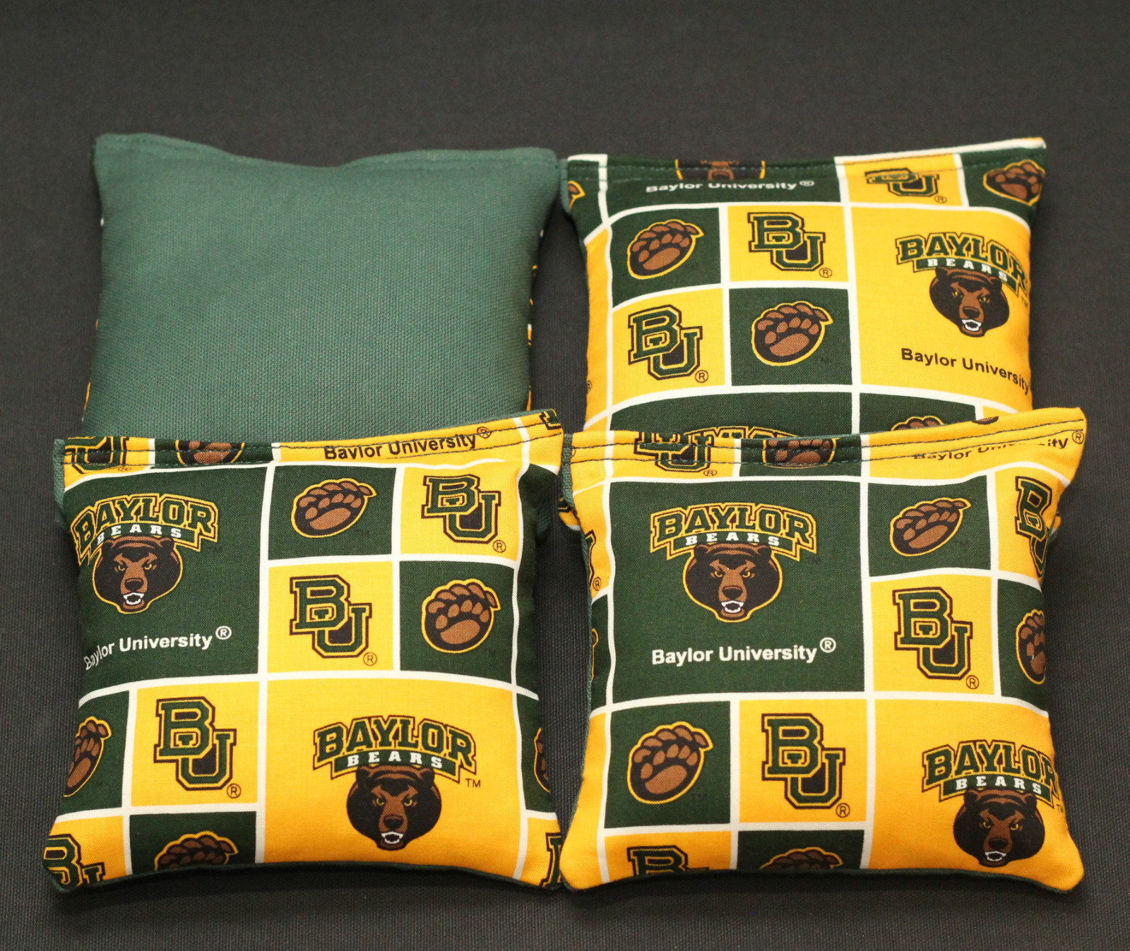 Baylor University Bears CORNHOLE BEAN BAGS 4 ACA Corn Toss Tailgate Baggo Bags
