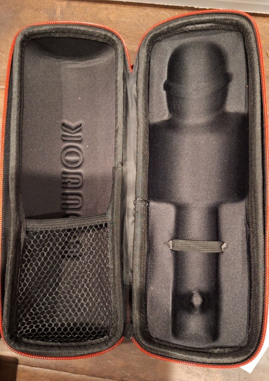 Bonaok Black Portable Wireless Handheld Karaoke Microphone With Case