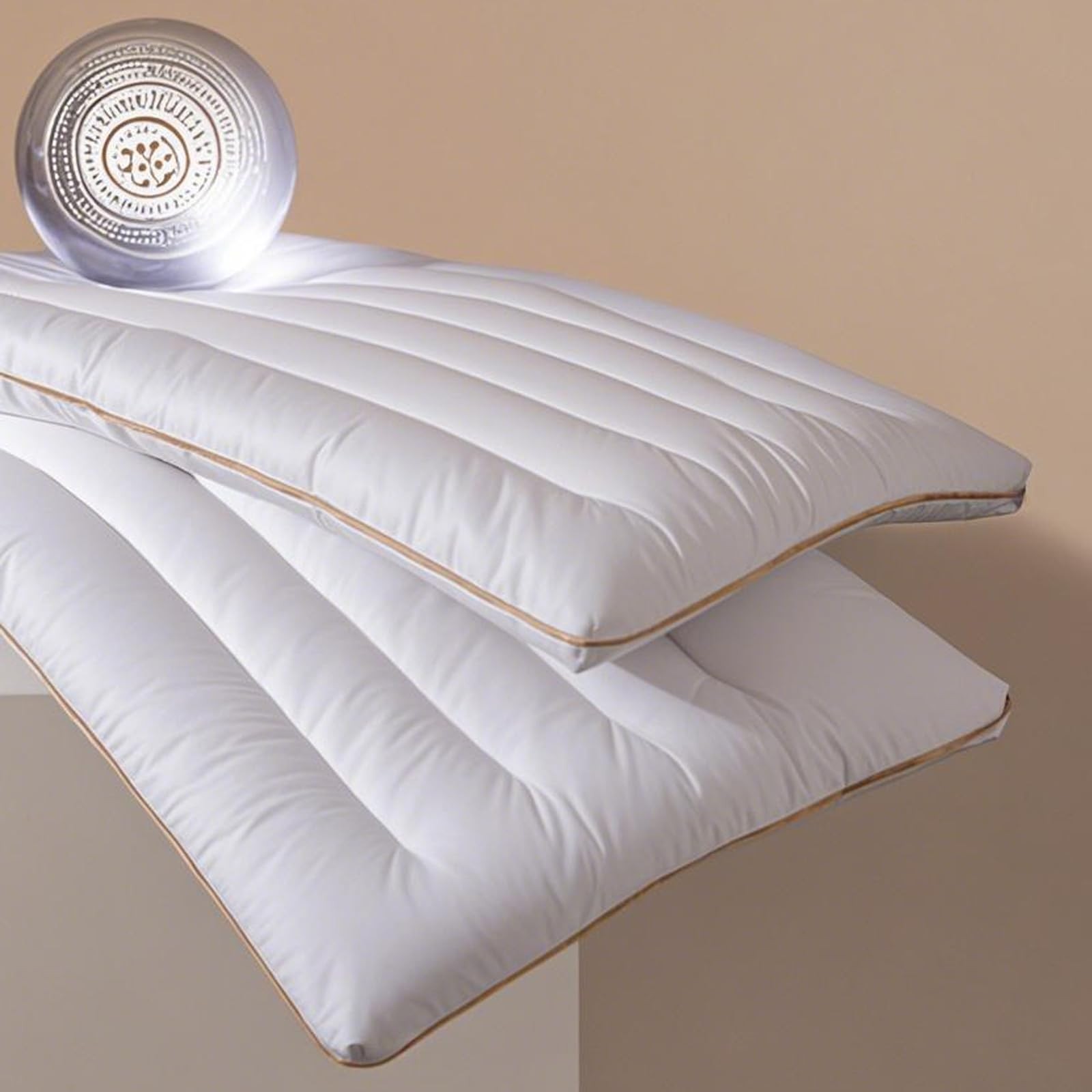 IQYIOLZ Ultra-Thin Flat Sleeping Pillow, Low-Profile Pillow for Back Sleepers...
