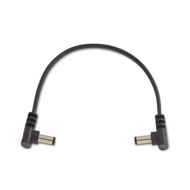 RockBoard Flat Patch Power Supply Cable 11.81" Angled/Angled 30cm