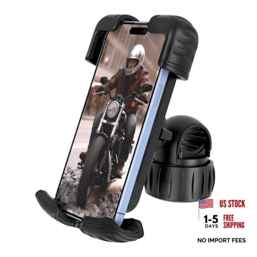 Bike Phone Holder, Motorcycle Phone Mount, 1s Lock | Silicone Standard