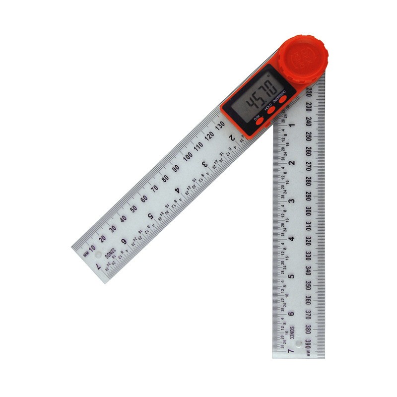 200mm Digital Angle Finder Ruler Protractor Measure Meter 0-360°