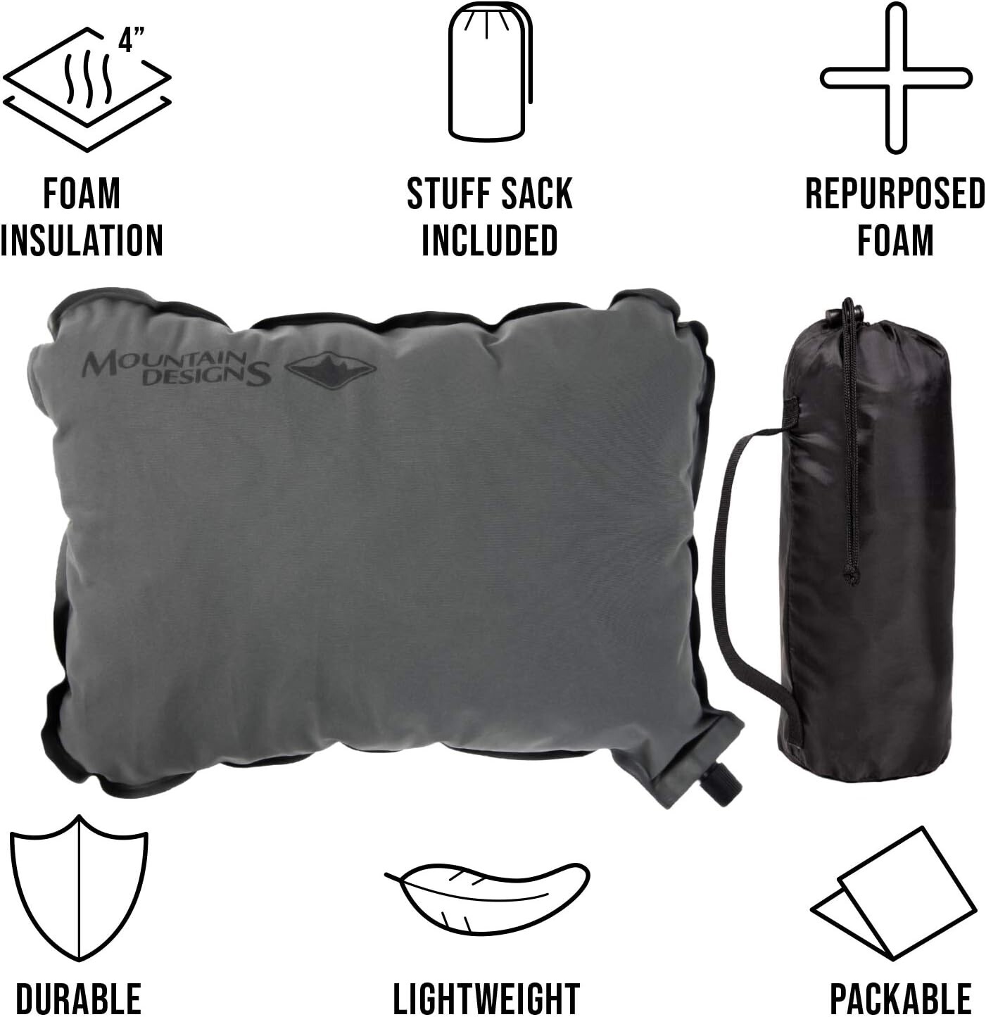 Inflatable Camping Pillow Ultralight Compact Hiking Pillows 7oz Soft Comfortable
