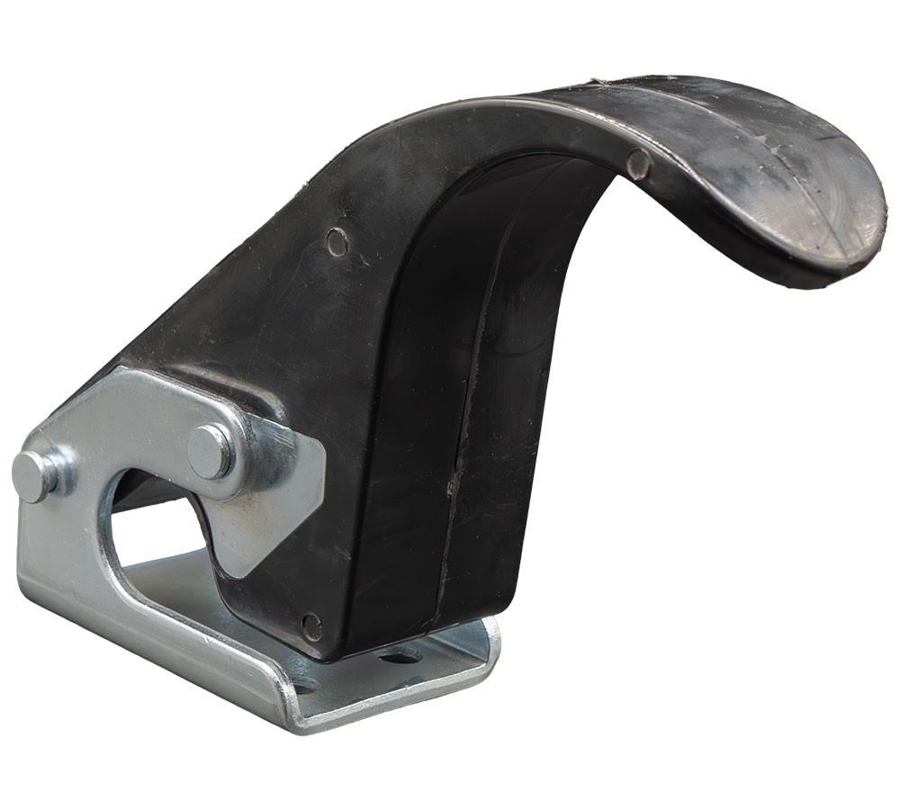 6" Rubber Upright Tarp Stop Kit w/ Easy Stop Bracket for Roll Tarp Systems