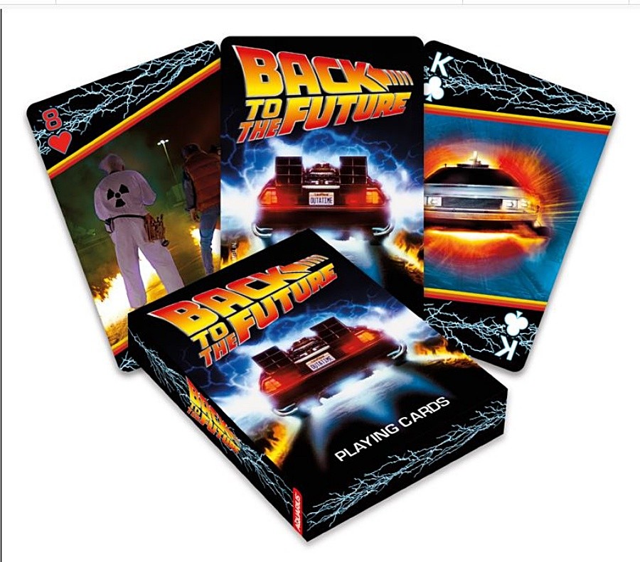 Back To The Future Movie Photo Illustrated Poker Size Set of Playing Cards NEW