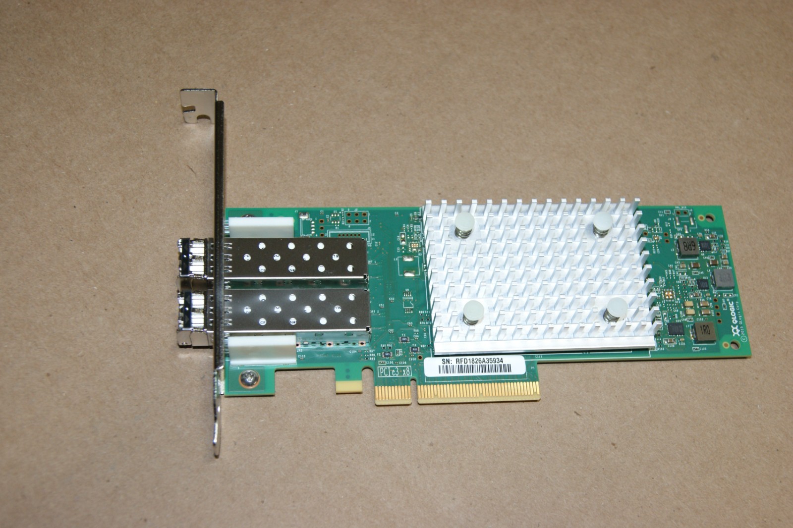 QLogic QLE2692-DEL DELL CK9H1 Dual Port Fiber HBA with (2) 16G SFP High Profile