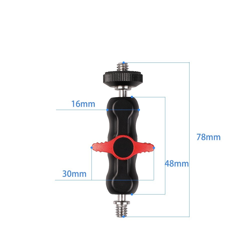 Multi-function Mini Ball Head Mount Clamp Arm with 1/4 Thread