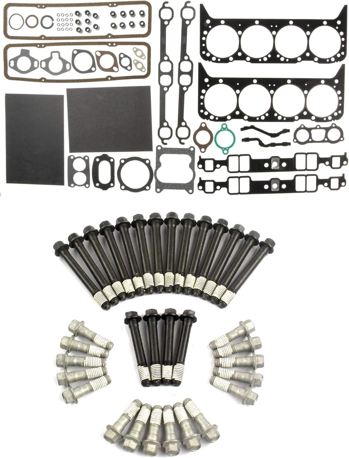 MAHLE Head Gaskets Set+BOLTS for Mercruiser Volvo OMC w/GM Marine 350 5.7L EARLY