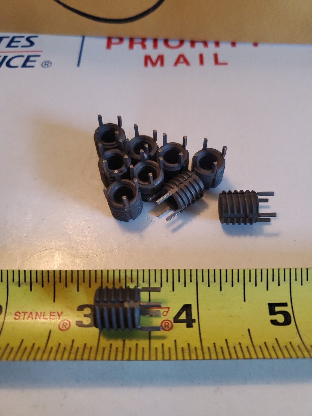 (10) Thread Locking Inserts 5/16-18 Internal Thread, 7/16-14 External Thread,S3
