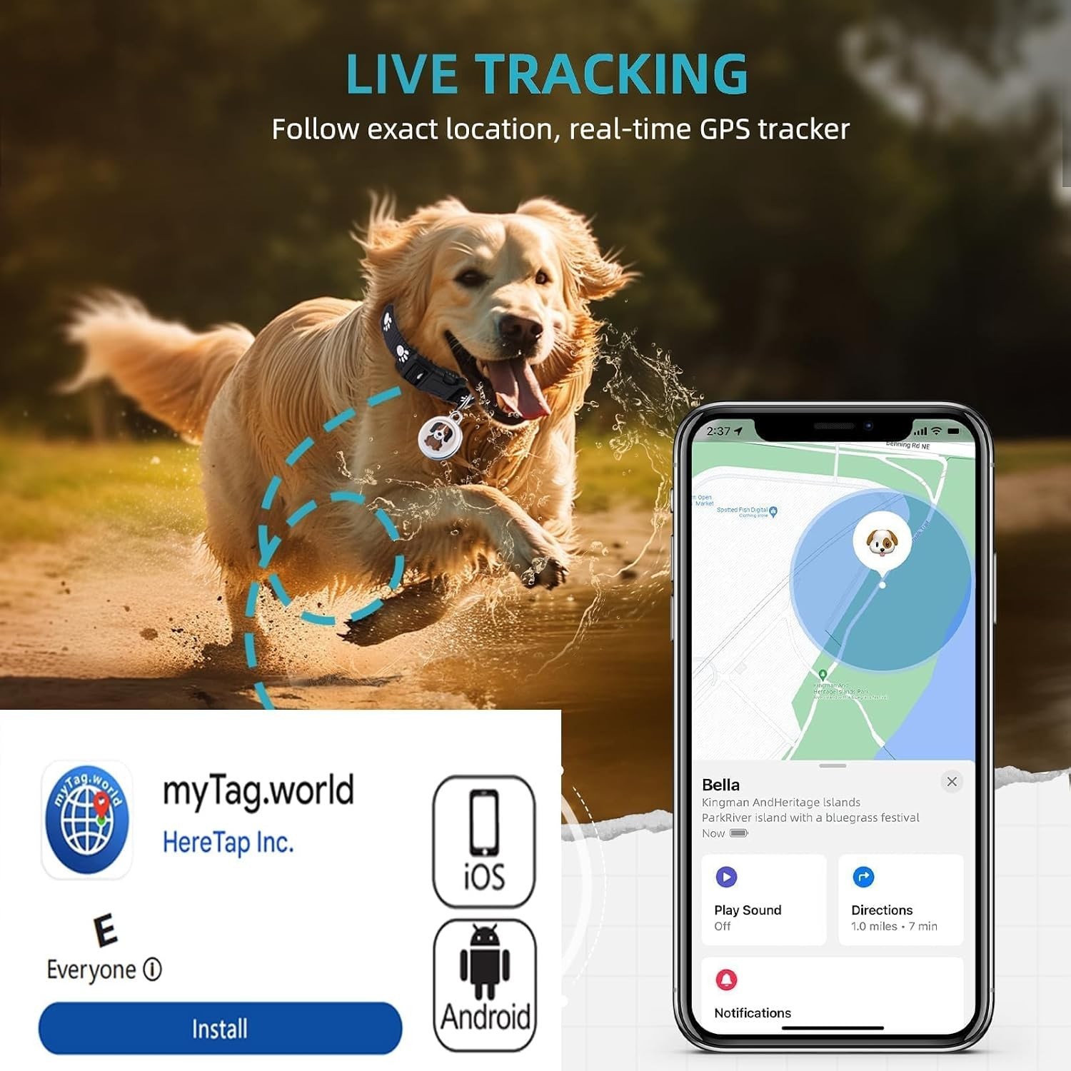 2 Pack GPS Tracker For Vehicles Mini Hidden Magnetic Car Tracking No Monthly Fee