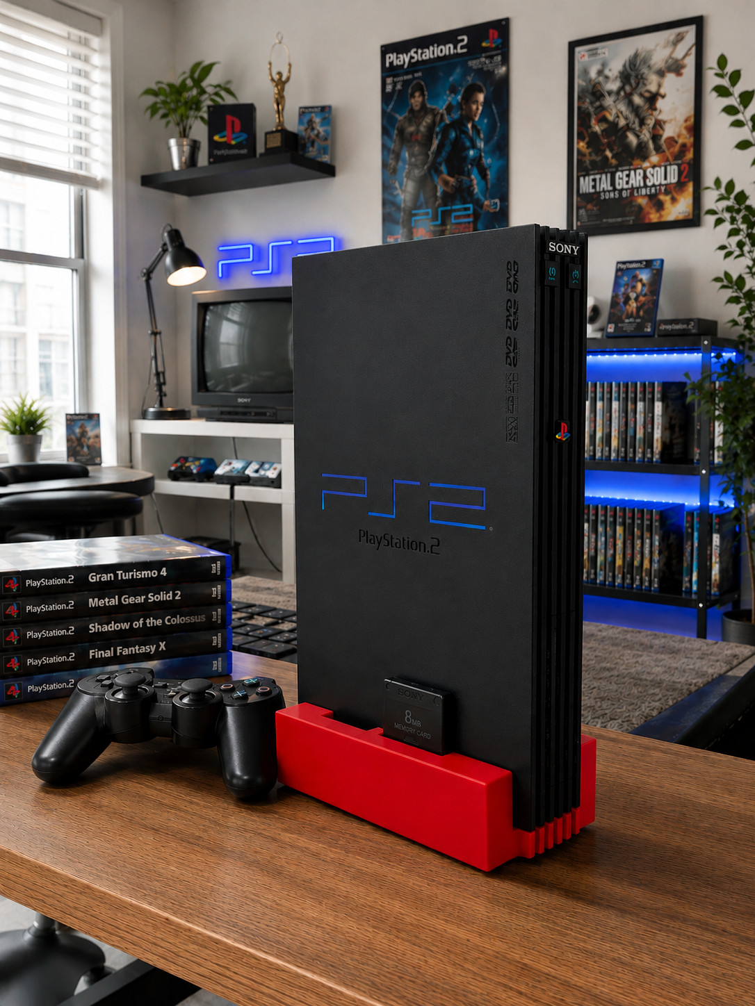 PS2 Vertical Stand | Retro Gaming Display Dock