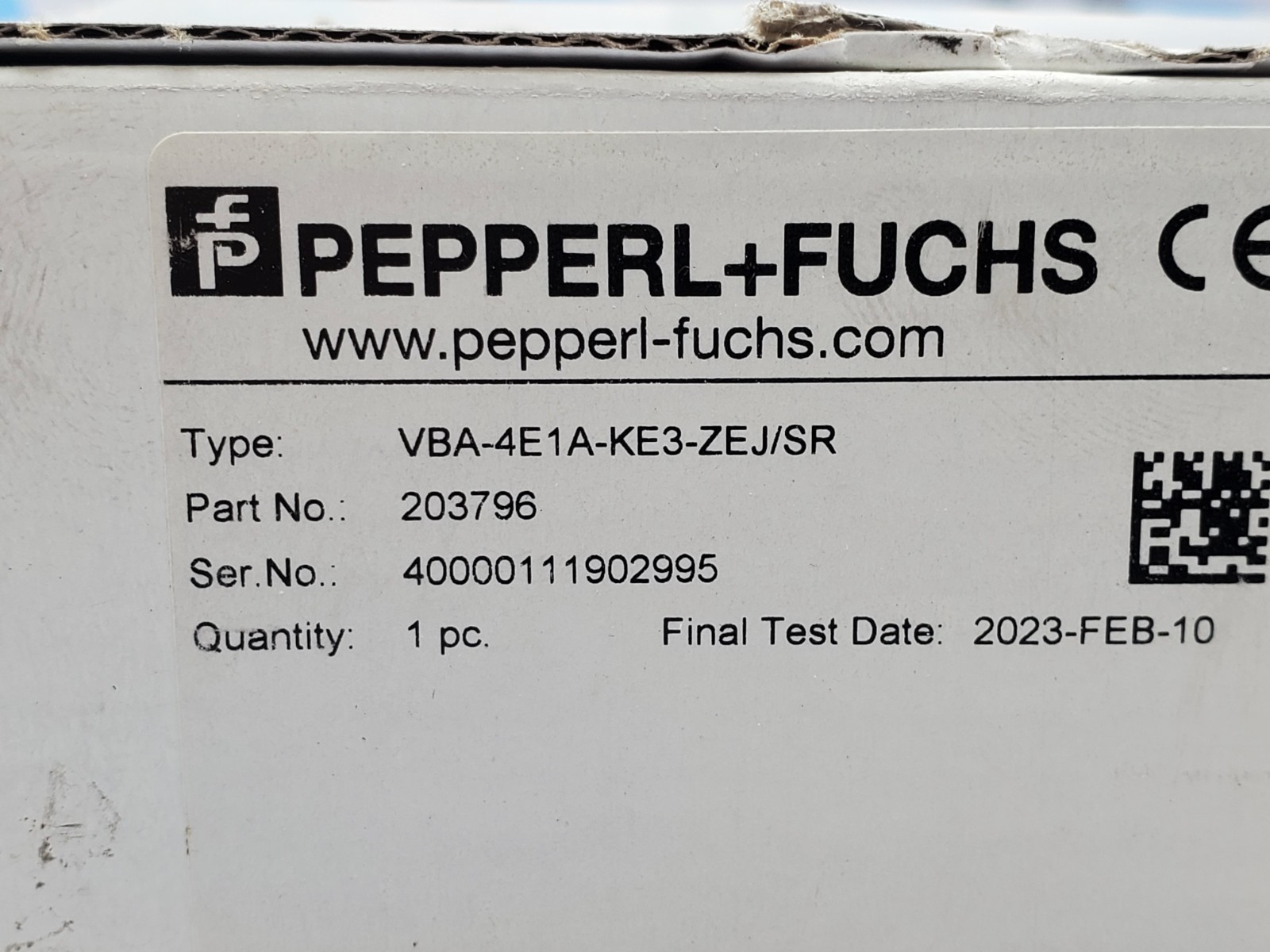 NEW Pepperl+Fuchs VBA-4E1A-KE3-ZEJ/SR Output Module