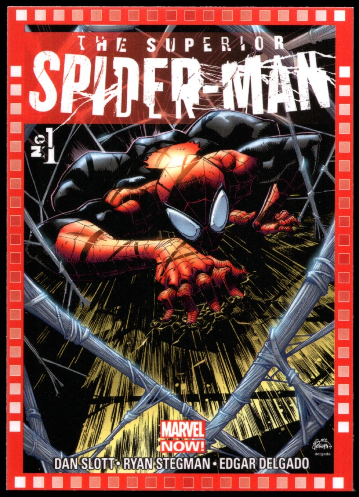 2013 Upper Deck Marvel Now! "CUTTING EDGE COVER" #119 THE SUPERIOR SPIDER-MAN #1