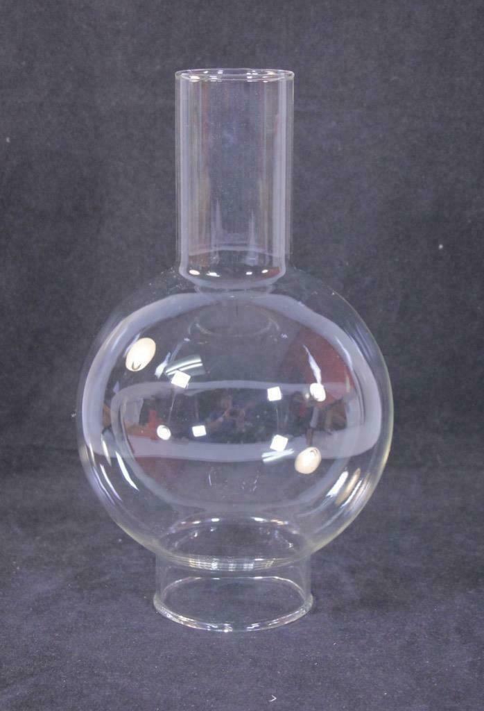 10" x 3" Fitter CLEAR Chimney BALL GLASS Replacement GLASSWARE NEW 841000