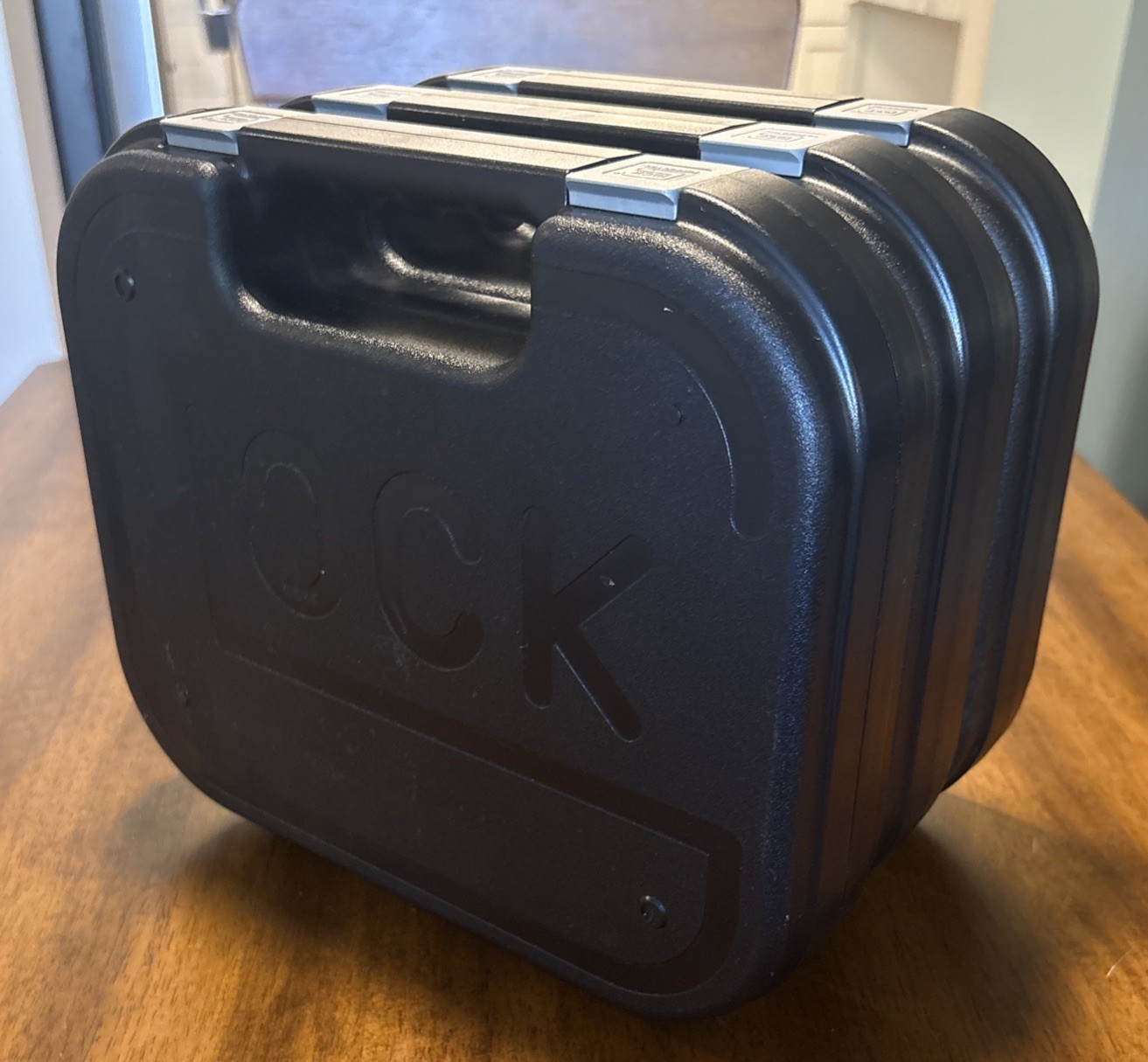 Lot of 3 GLOCK Hard Plastic Pistol Cases Black With Foam