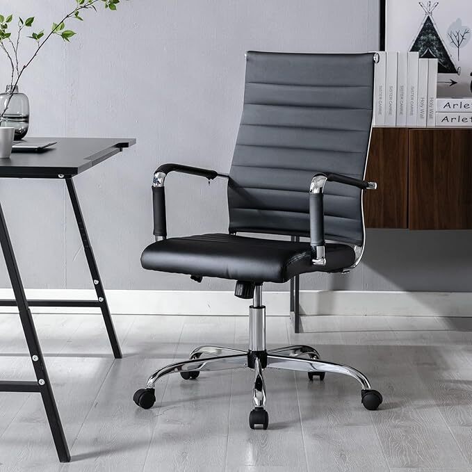 Home Office Chair PU Leather Desk Chair PU Leather Task Chair Executive Rolling