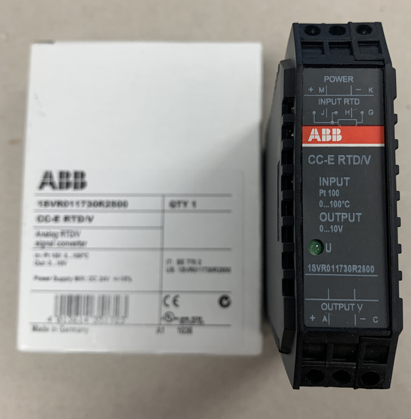 ***NEW*** CC-E RTD/V 1SVR011730R2500  ABB  ANALOG SIGNAL CONVERTER NIB