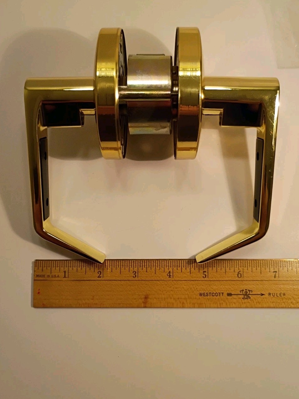 FAULTLESS polished Brass passage New With Out Box.