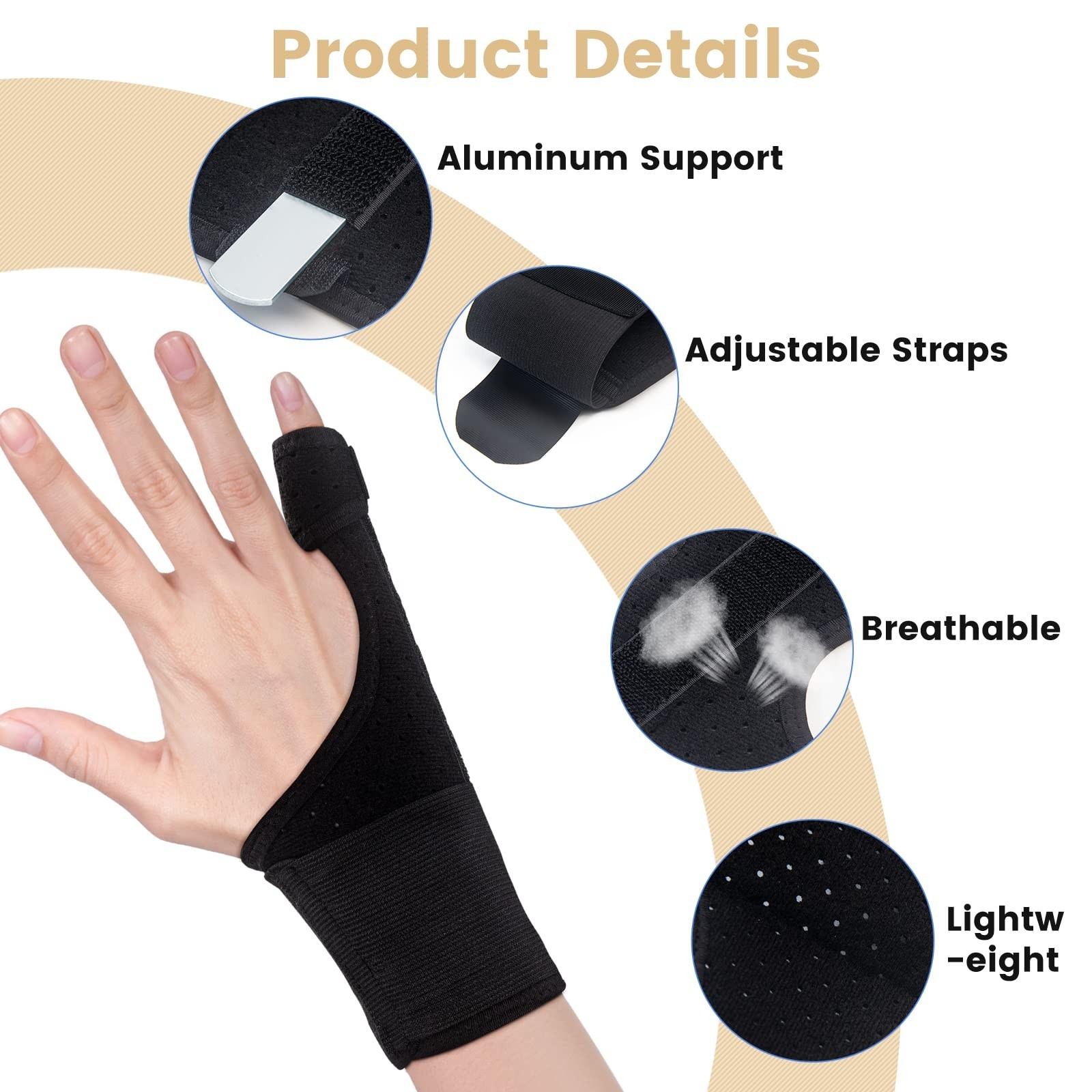 Trigger Finger Splint, Pinky Finger Splints for Broken Fingers, Little Finger...