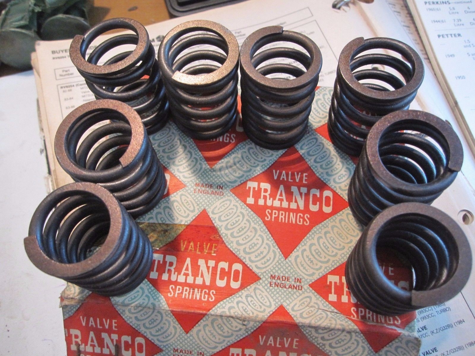 VAUXHALL VICTOR ENVOY WYVERN 1.5 LITER  1952-64 SET OF 8  VALVE SPRING SET