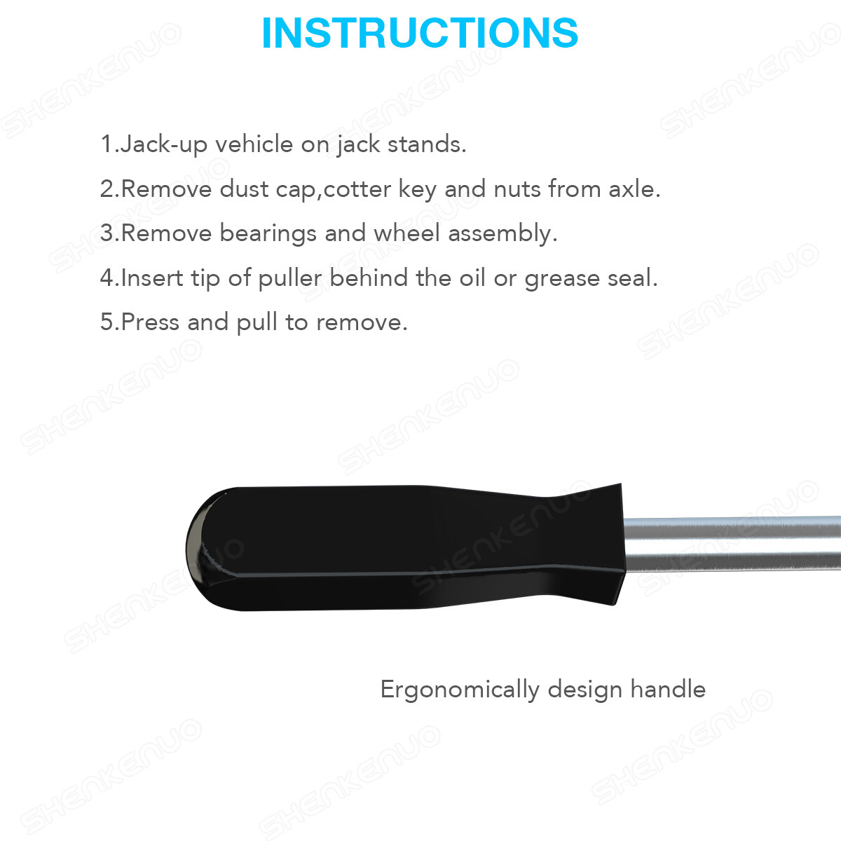 Professional Seal Puller Tool with Dual Hook Tips Remove Oil and Grease Seals 1X