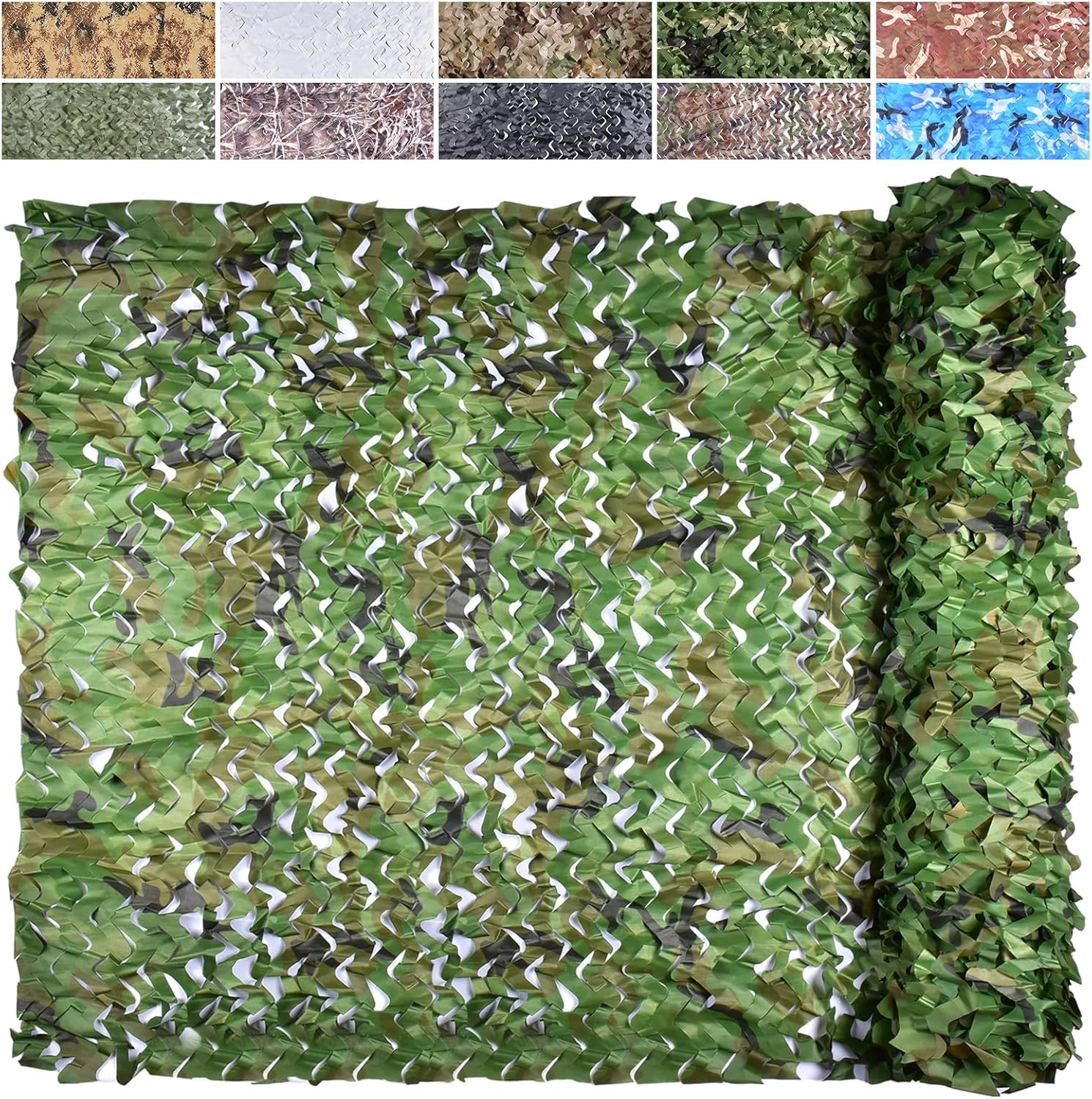 Camo Netting, Camouflage Net, Bulk Roll, Mesh, Cover, Blind for Hunting, Decorat