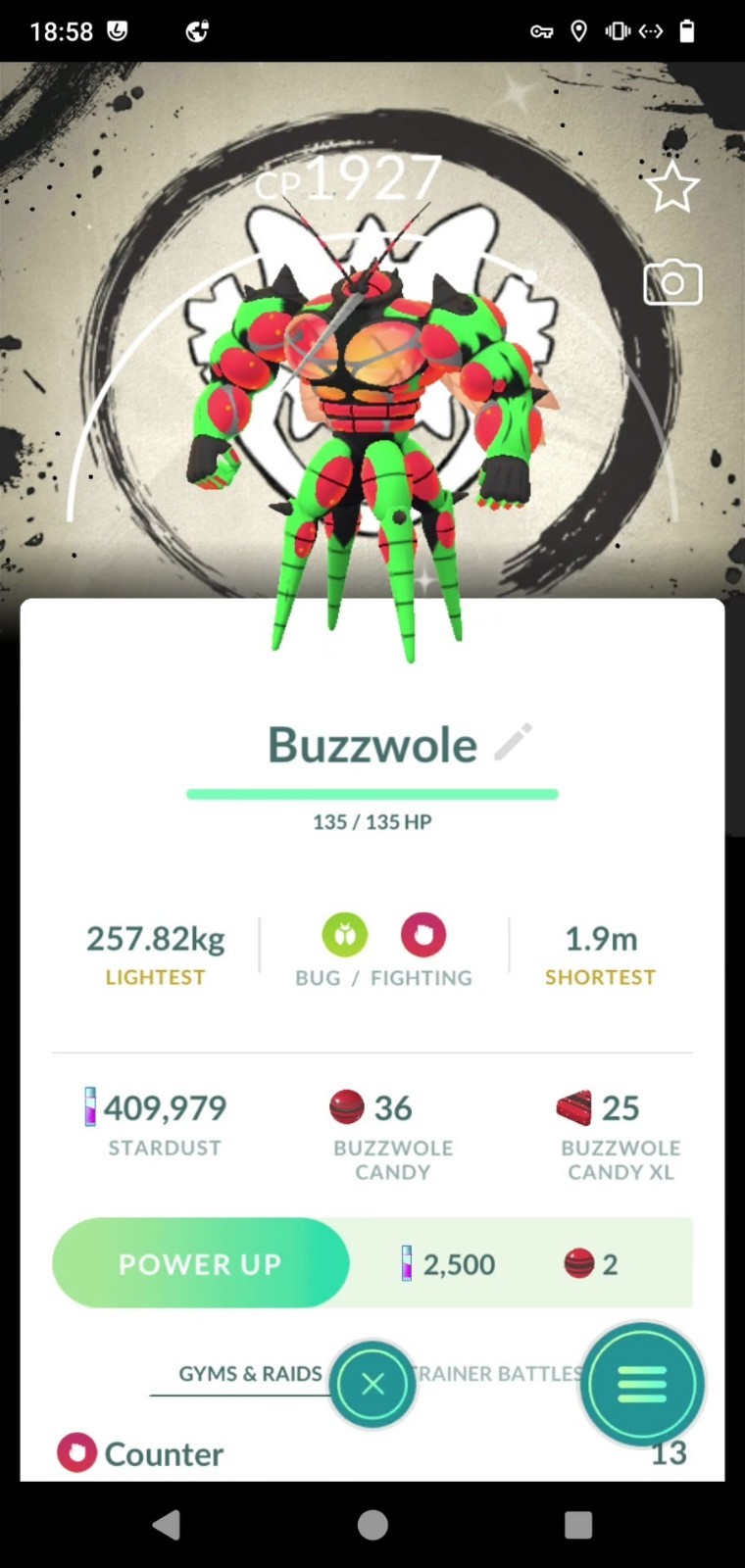 Pokemon Shiny Buzzwole Background Go Fest 2026 - Tr.a.d.e 20k or P.T.C