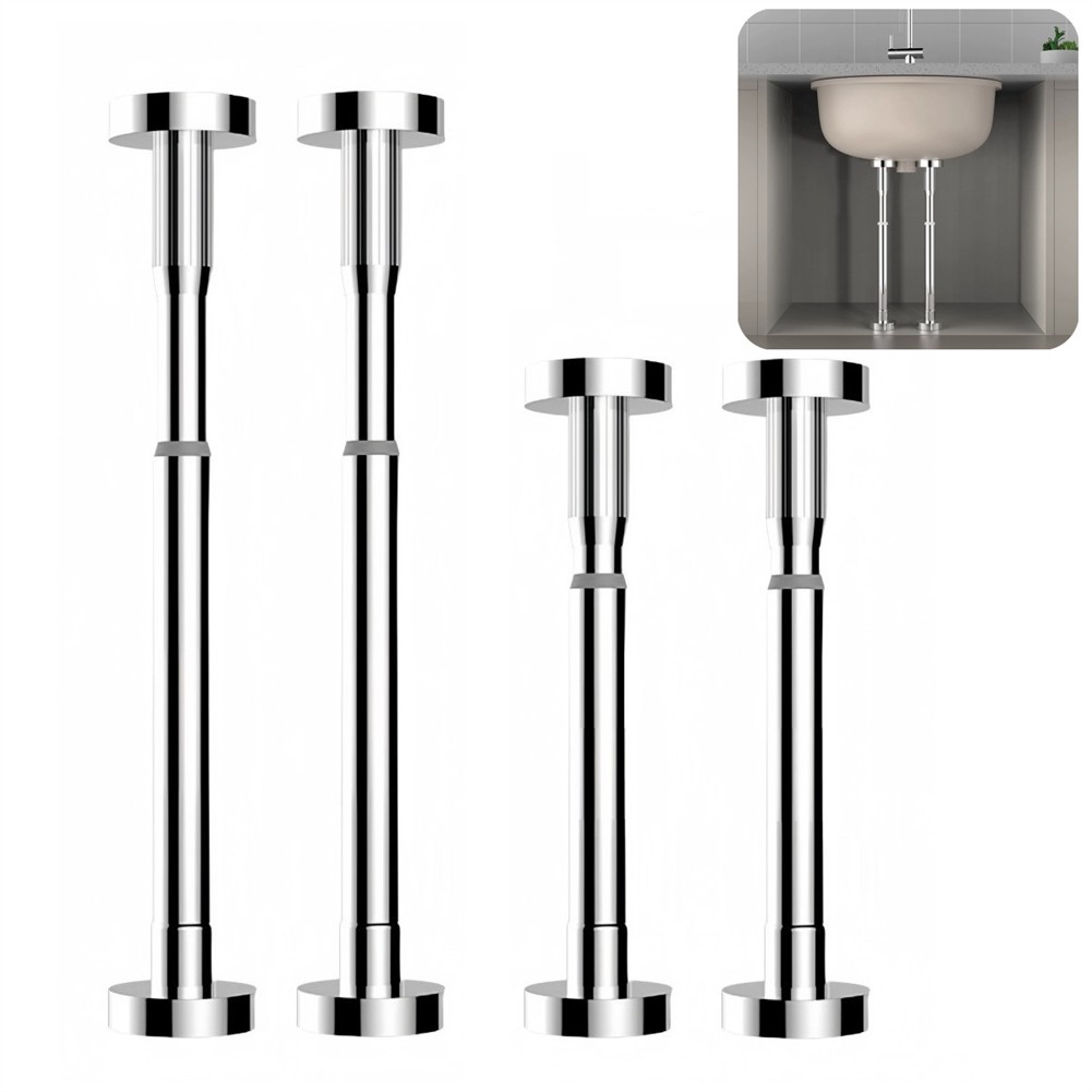 Essential Undermount Sink Brackets with Adjustable Height Features 2 Pack