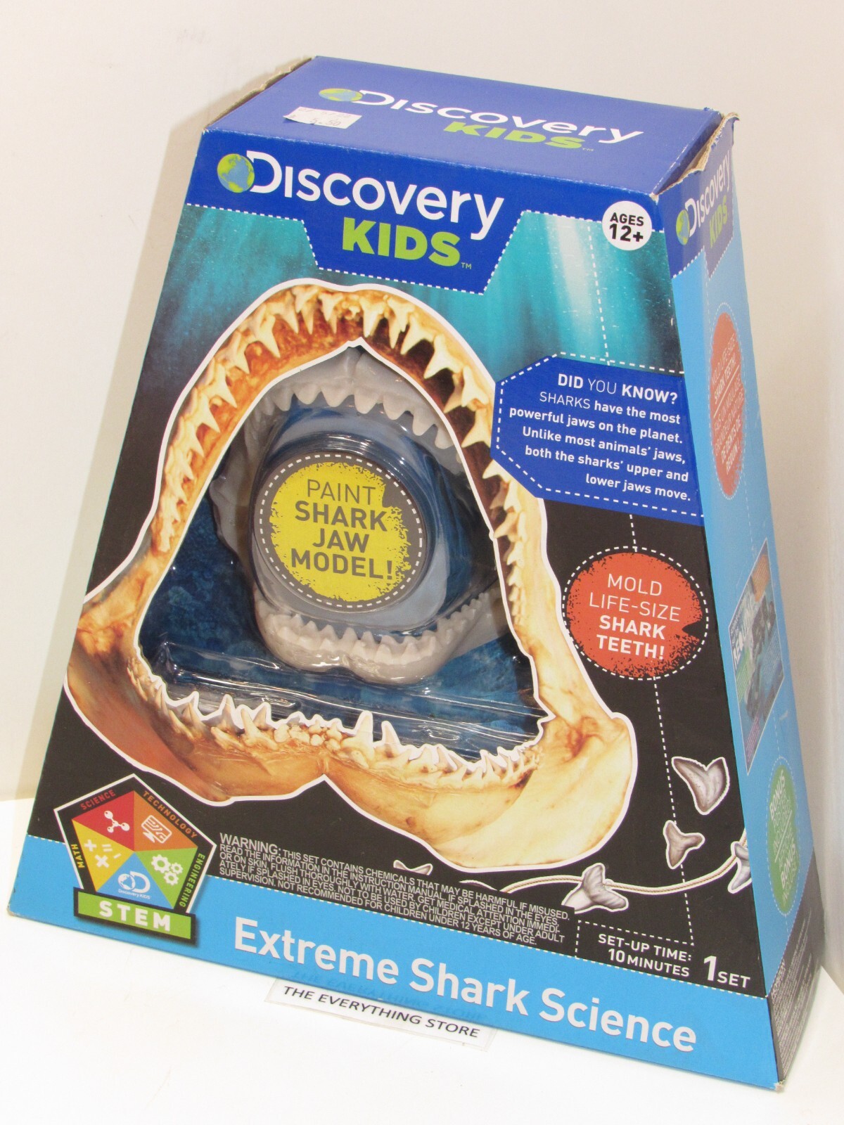 DISCOVERY KIDS STEM EXTREME SHARK SCIENCE PAINT SHARK JAW MODEL KIT NEW SEALED