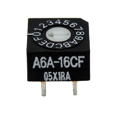 Omron Electronics A6A-16CF Flat 2.54mm Sealed Rotary DIP Switch