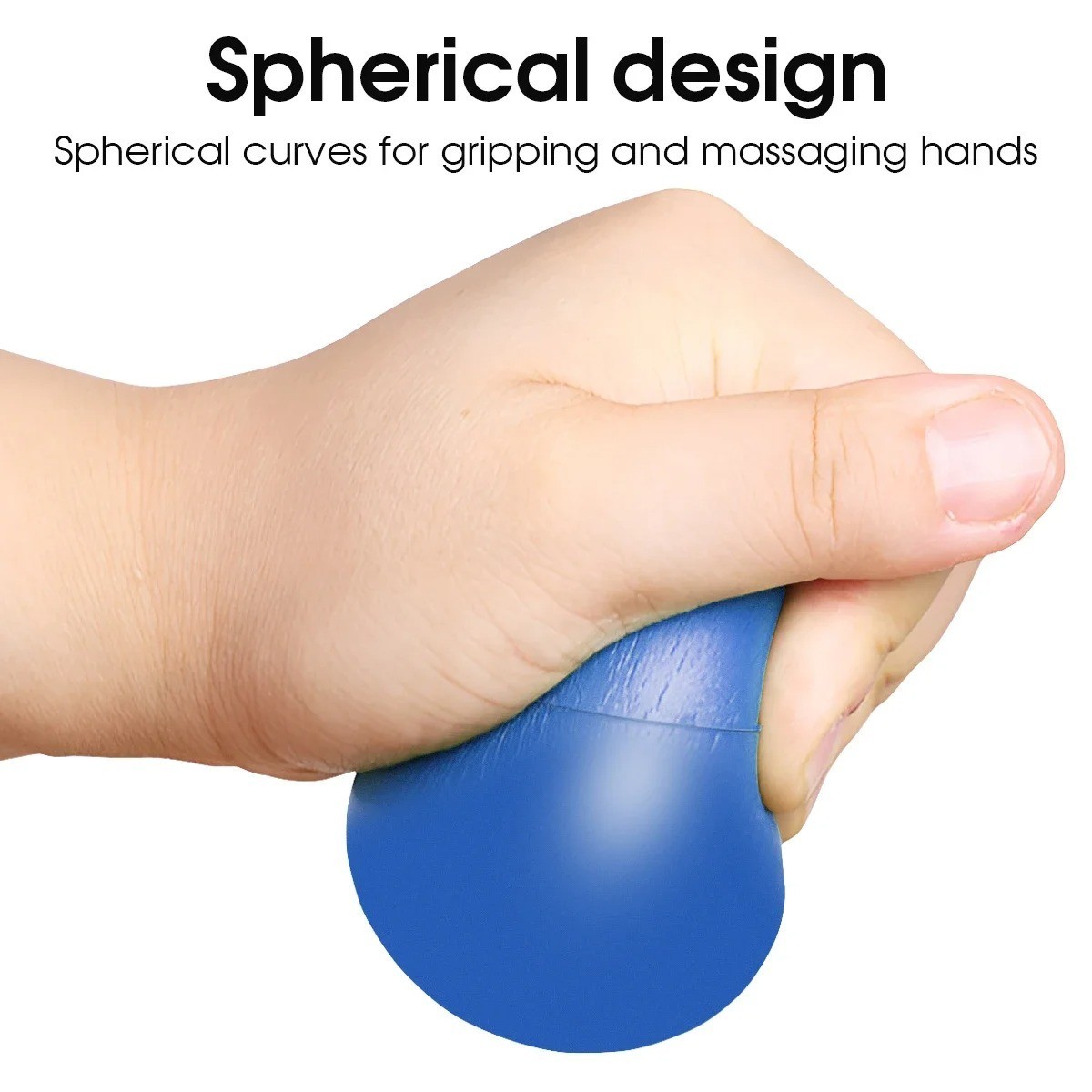 Hand Grip Strengthener Ball Finger Trainer Stress Relief Squeeze Ball