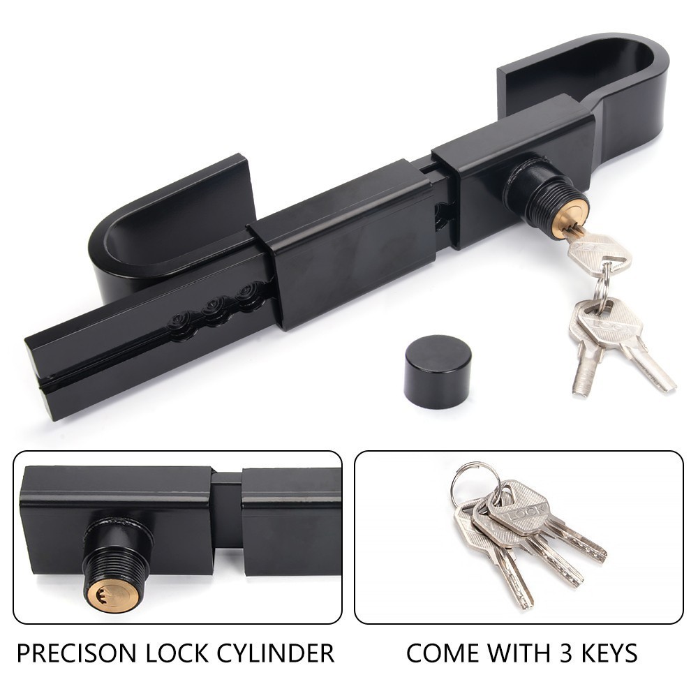 Shipping Container Lock Heavy Duty Steel Trailer Box Cargo Door Lock w/ 3 Keys