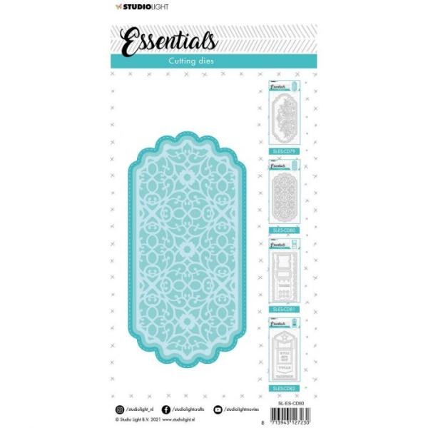 STUDIO LIGHT-  ESSENTIALS CUTTING DIES - DECORATIVE SLIMLINE