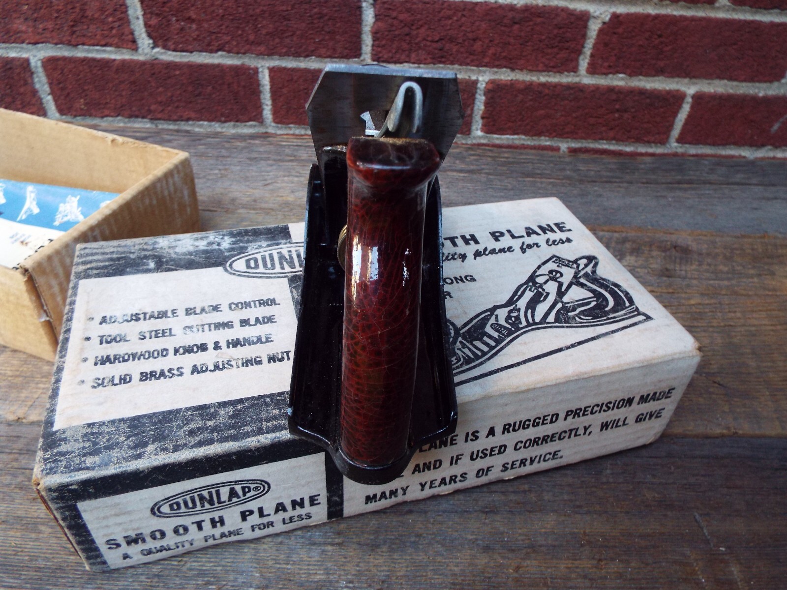 Sears Craftsman Dunlap No. 3738 Smooth Plane w/ Original Box & Paperwork