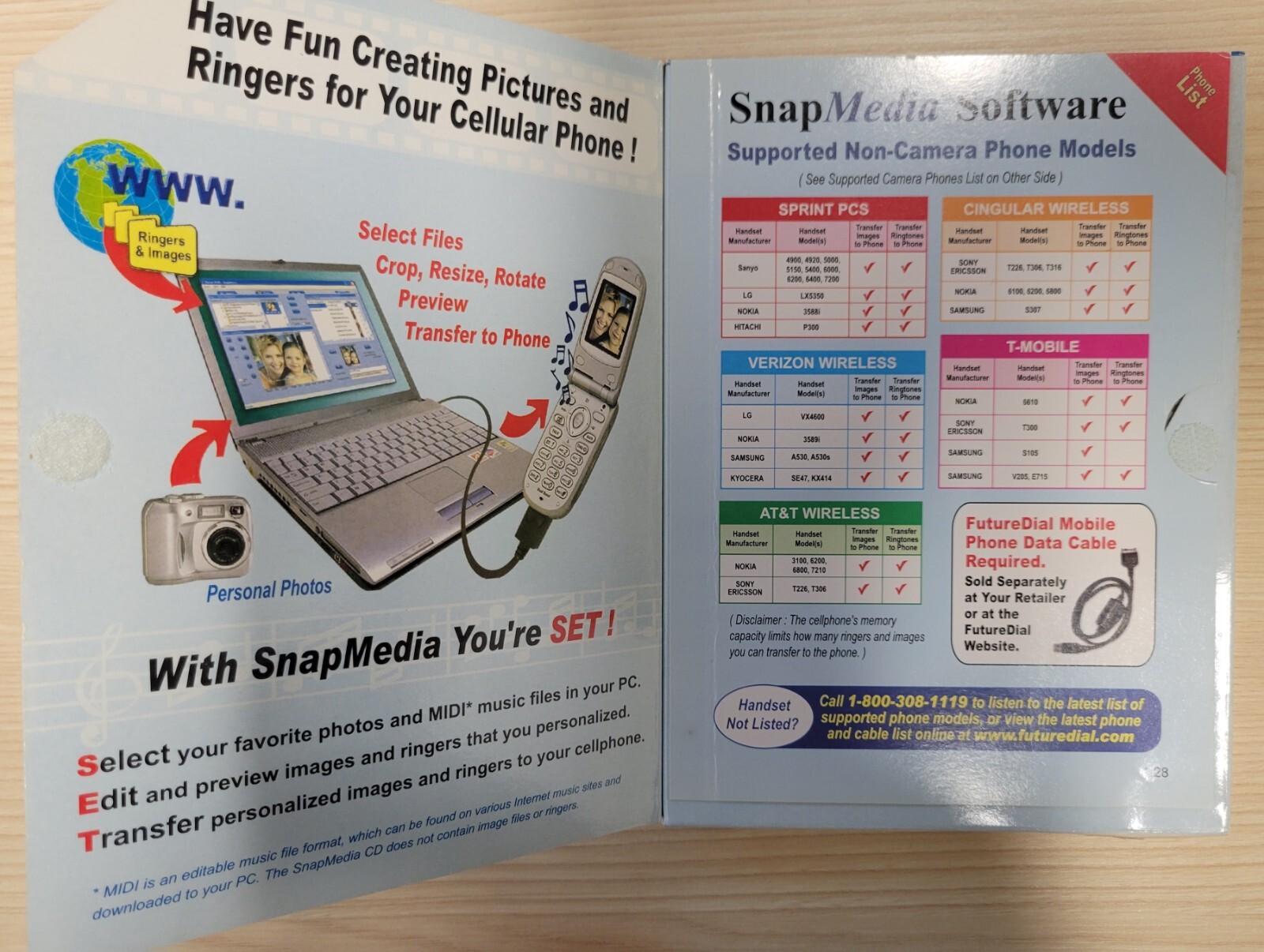 FutureDial SnapMedia Software for CDMA Phones