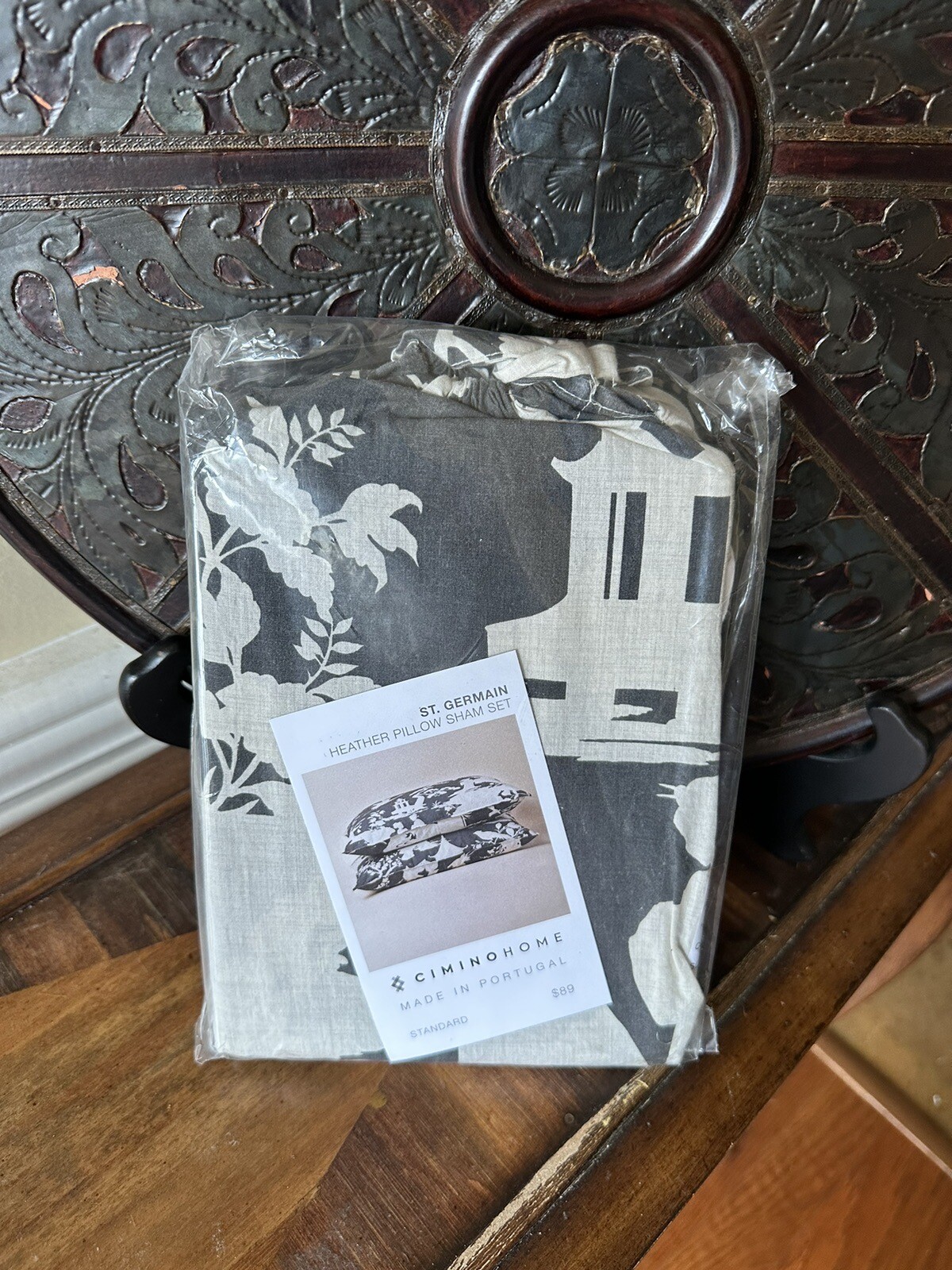 New Cimino Home St. German Heather Standard Pillow Sham Set