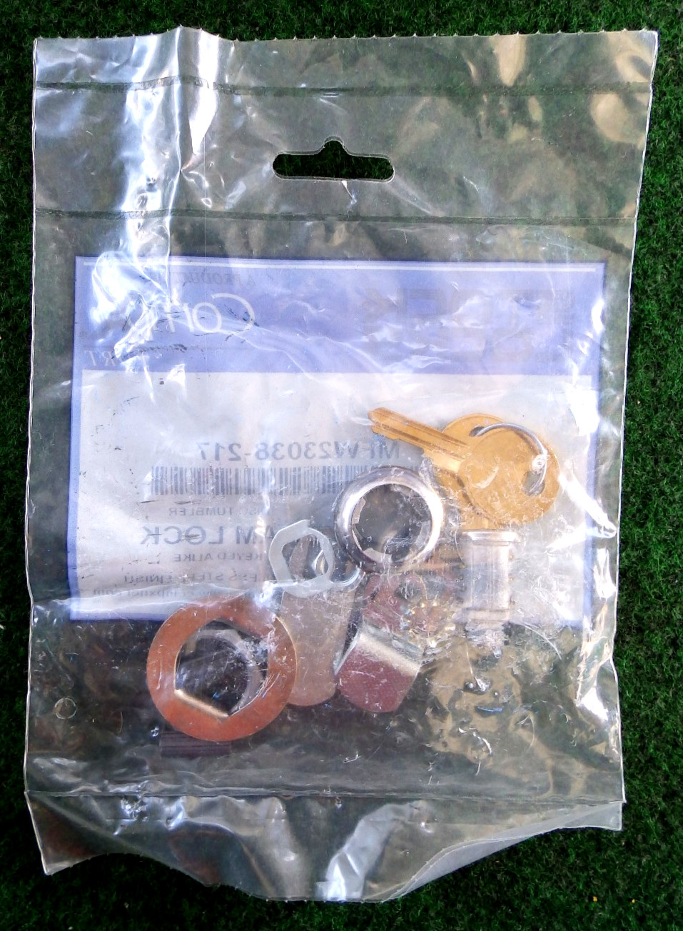 TWO STOCK LOCKS MFW23038-217 Cam Lock Comp X Keyed Alike