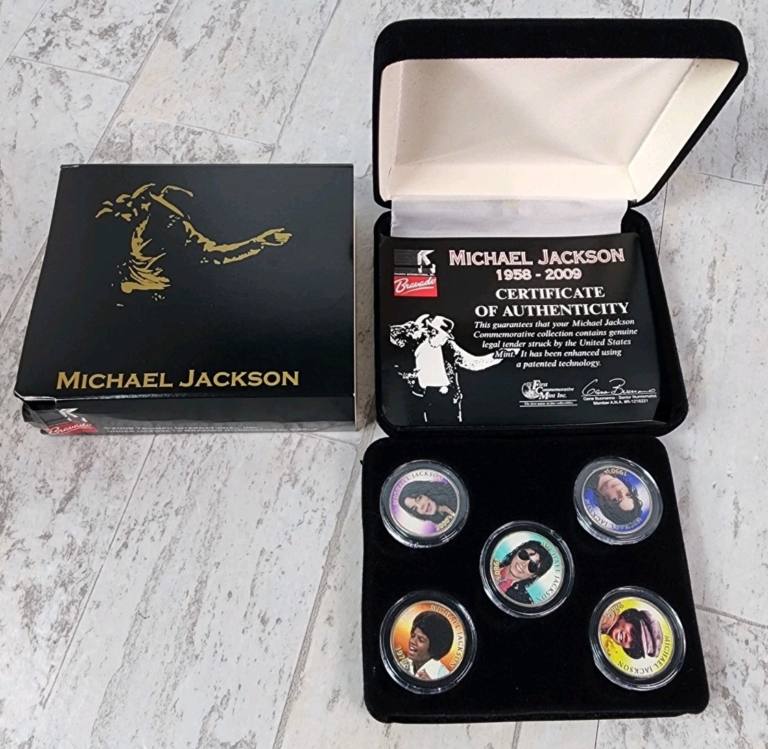 Michael Jackson Decades Coin Collection 1958-2009 (5 coins)