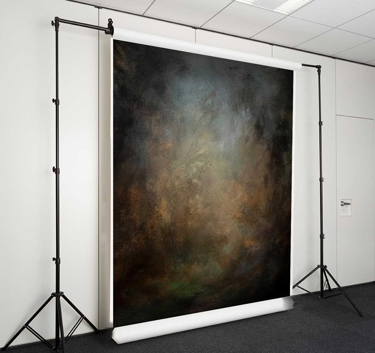 Hmtfoto 5X7Ft Old Master Mottled Portrait Photography Backdrops Abstract Rust