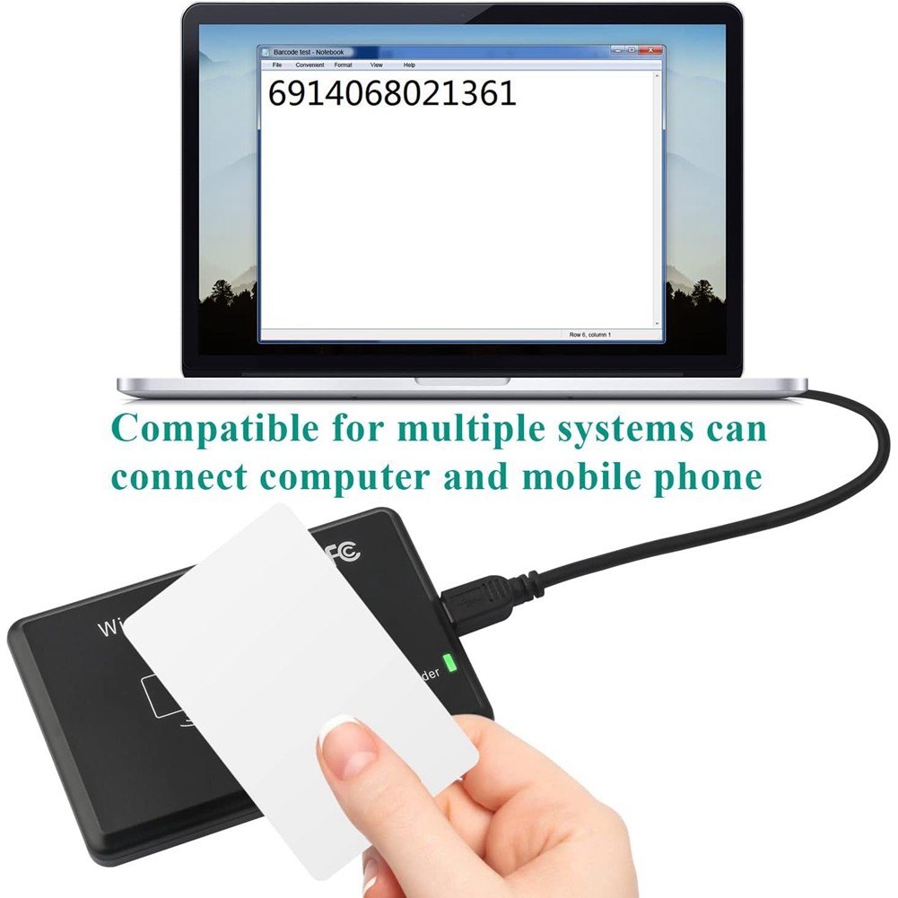 Dual Band USB RFID Reader ID+IC Card Reader with Sensitivity Con3765
