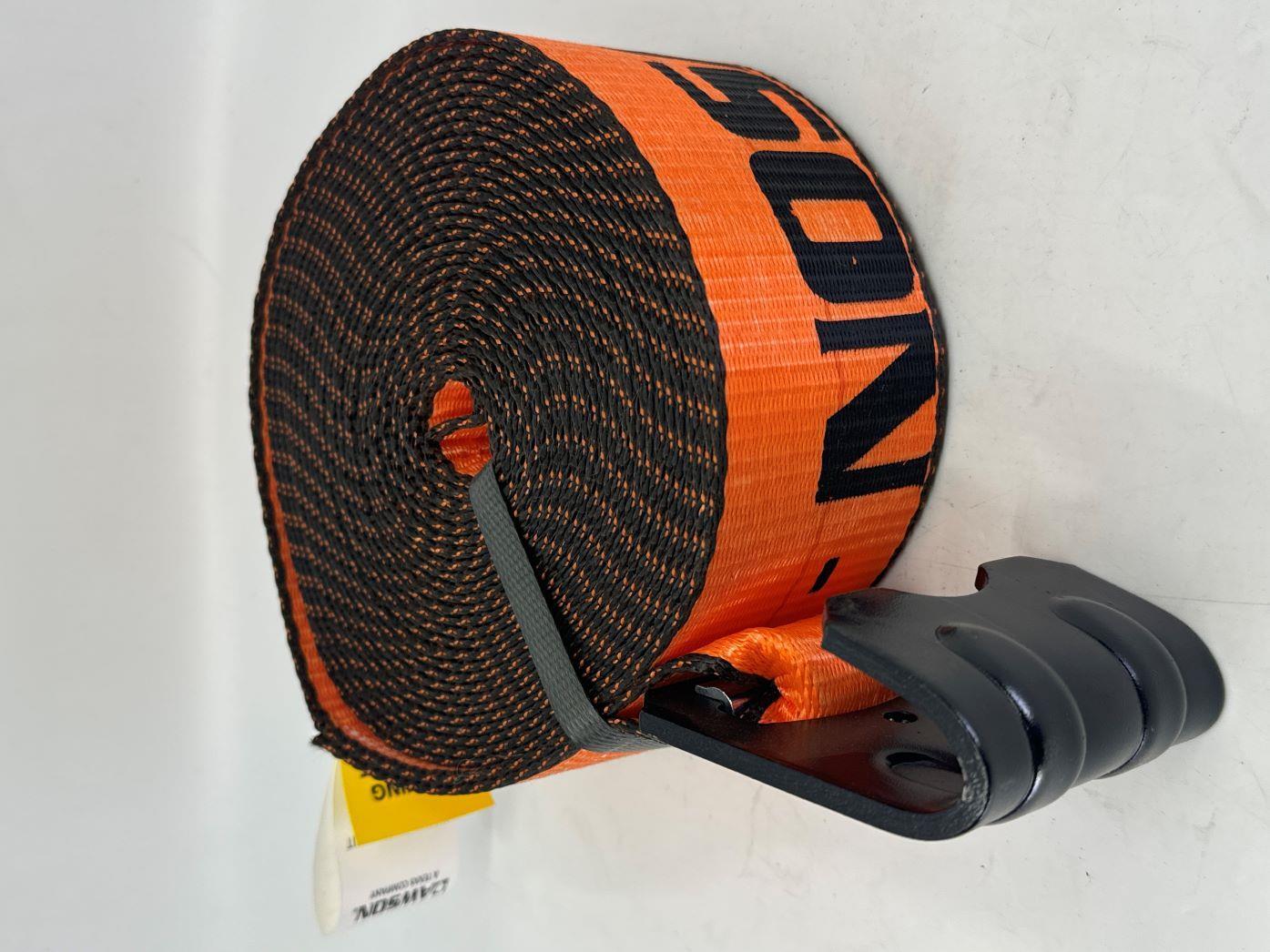 3"X30' Winch Strap with Flat Hook 4 Pack