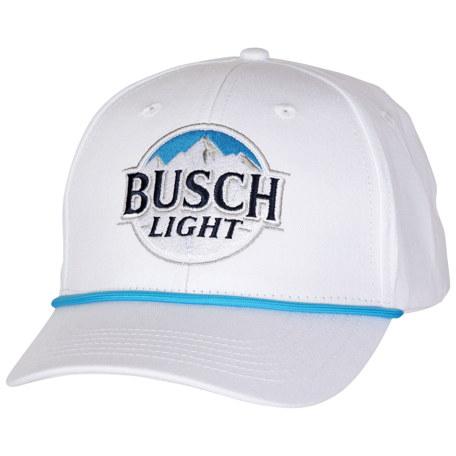 Busch Light White Snapback Hat White